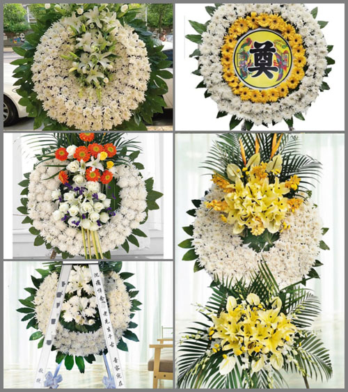 安徽黄山市休宁县万安镇吴田村花圈速递
